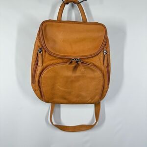 Osgoode Marley convertible backpack Crossbody Pumpkin Color leather bag ￼13x11"
